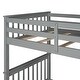 preview thumbnail 6 of 13, Twin-Over-Twin Bunk Bed With Ladders And Two Storage Drawers