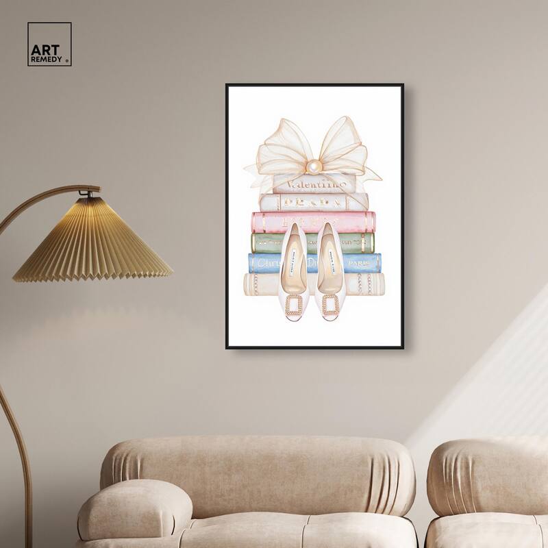 Bow And Buckles Canvas by Art Remedy