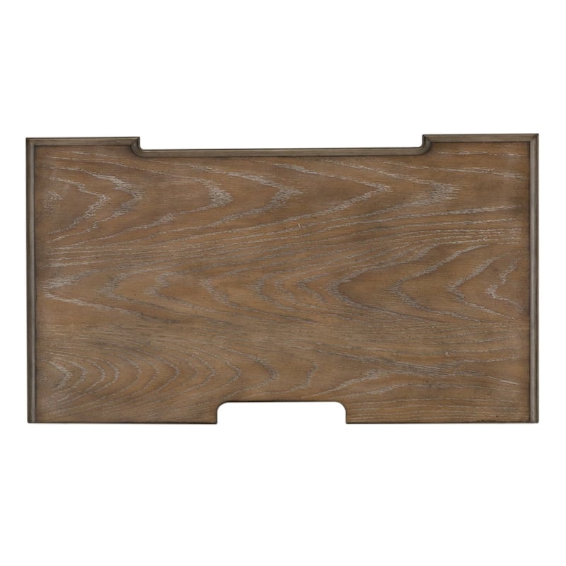 The Gray Barn Abbey Park Weathered Brown & Antique White 2 Drawer Night Stand Charging Station