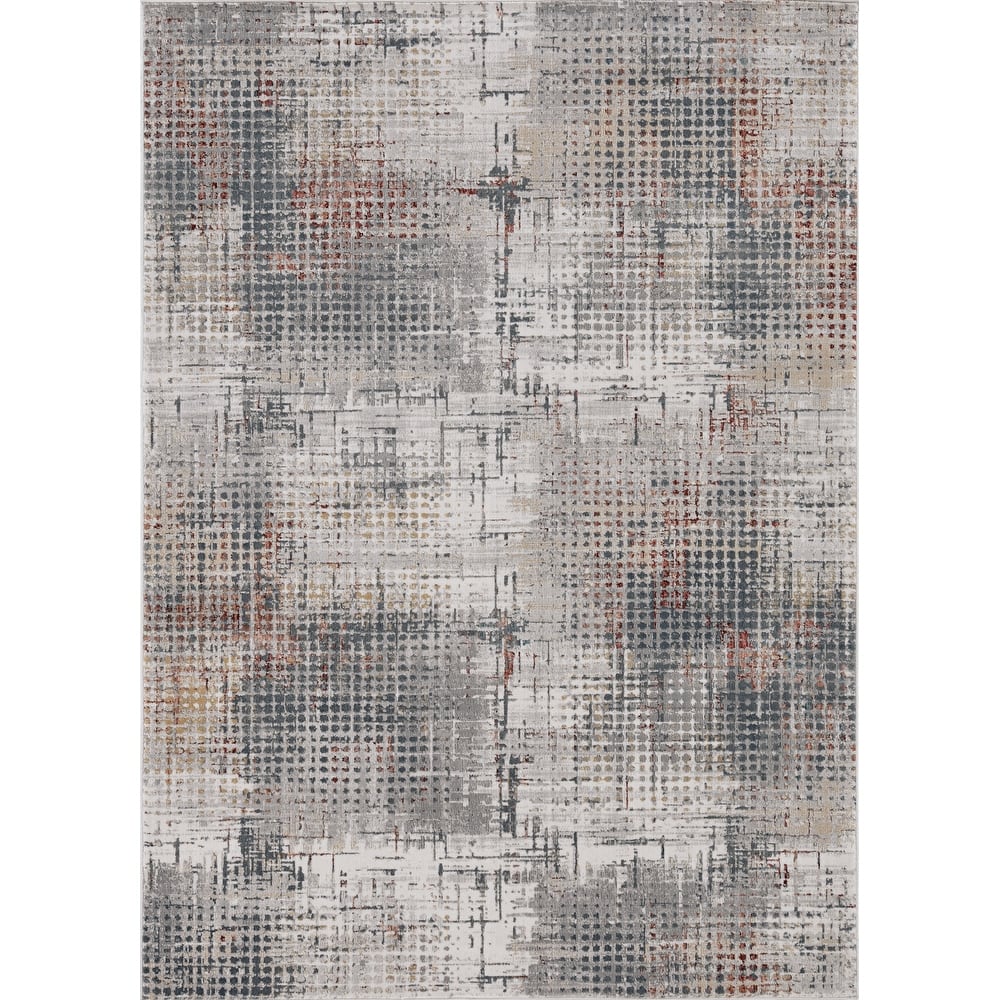 The Gray Barn Spade Industrial Honeycomb Area Rug