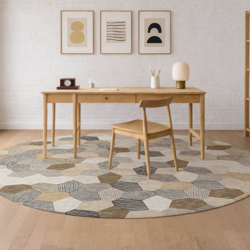 Machine Washable Indoor/ Outdoor Modern Loyd Chantille Rug