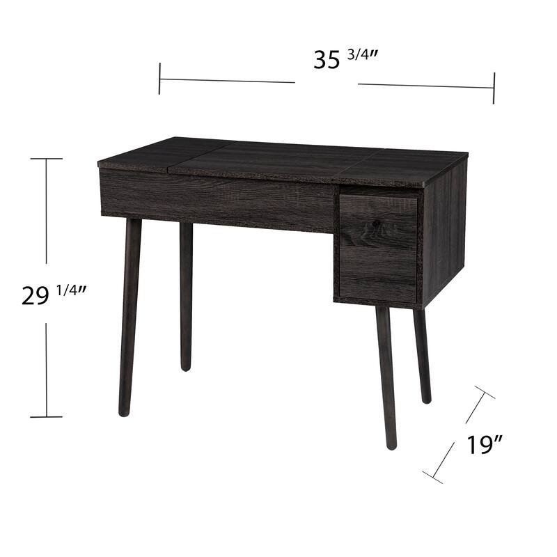 Harzen Storage Vanity w/ Mirror