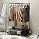 Clothing Garment Rack with Shelves, Metal Cloth Hanger Rack - Bed Bath ...