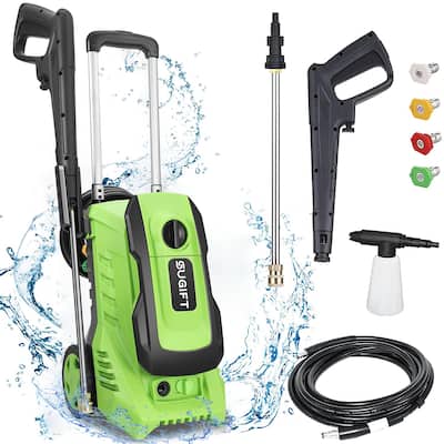 2600 Max PSI 1.8 GPM Electric High Pressure Washer, Cleans Cars/Fences/Patios