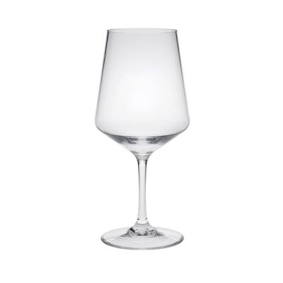 LeadingWare Designer Tritan Lexington Wine Glasses Set of 4 (18oz), Premium Quality Unbreakable Stemmed Acrylic Wine Glasses