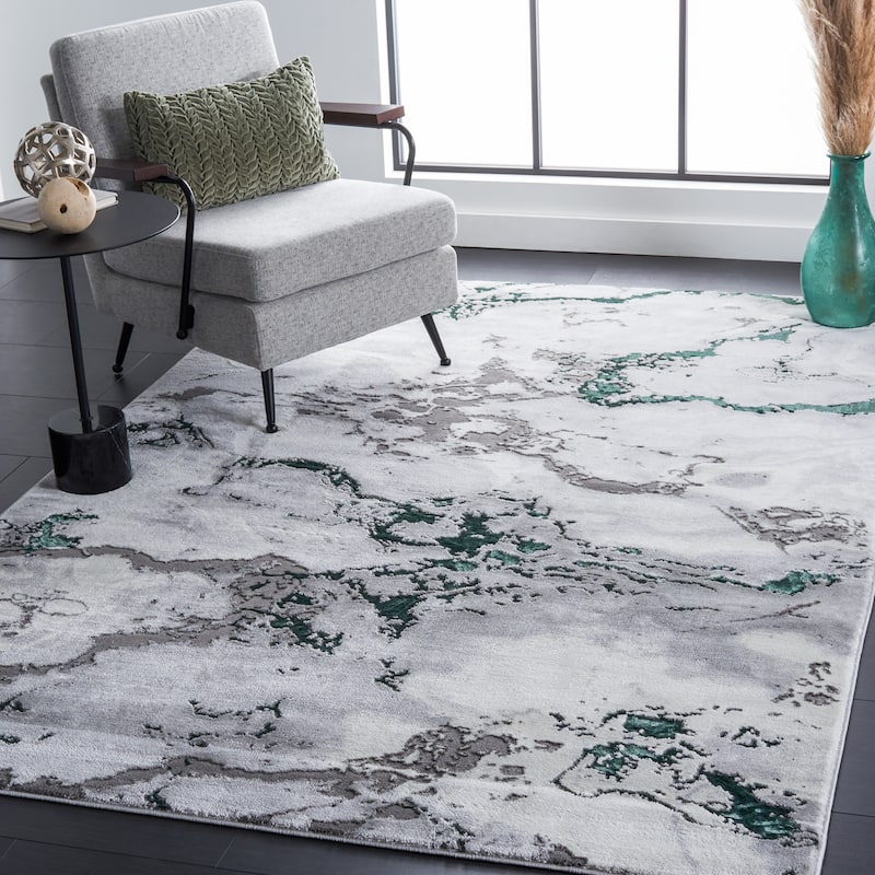 SAFAVIEH Craft Meeta Modern & Contemporary Rug - 10'6" x 14' - Grey/Green - Rectangle