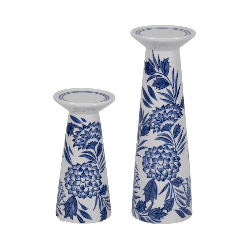 Sagebrook Home's Elegant Porcelain Candle Holder
