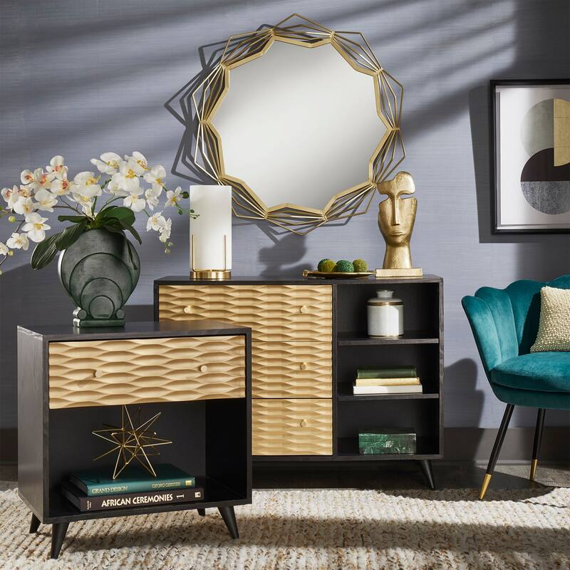 Icarus Two-Tone 1-Drawer End Table by iNSPIRE Q Bold