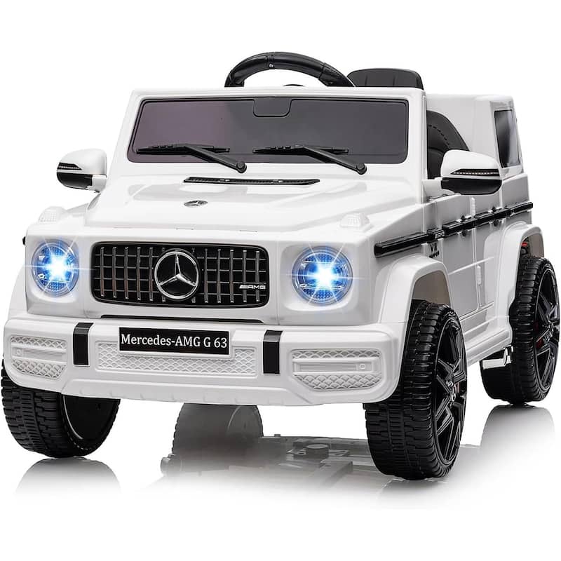 Licensed Mercedes Benz G63 Kids Car - White