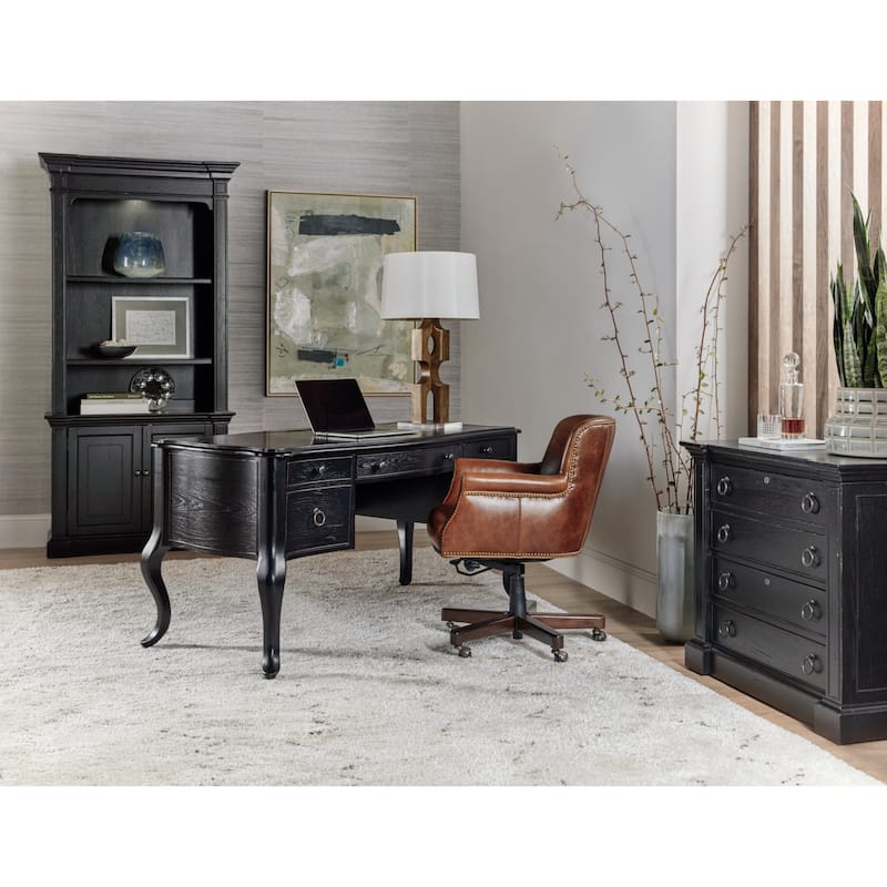 Hooker Furniture 5971-10445 Work Your Way 41" Wide 4 Shelf Pecan