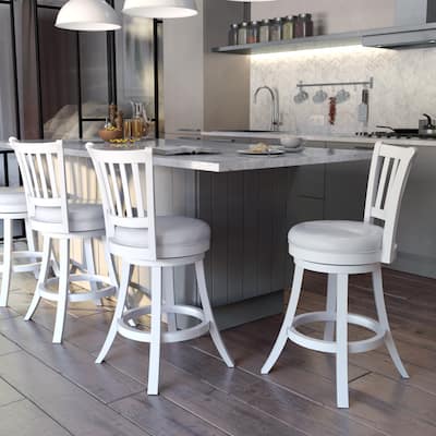 Set of 2 Winston Counter Height Stools with Swivel Seat