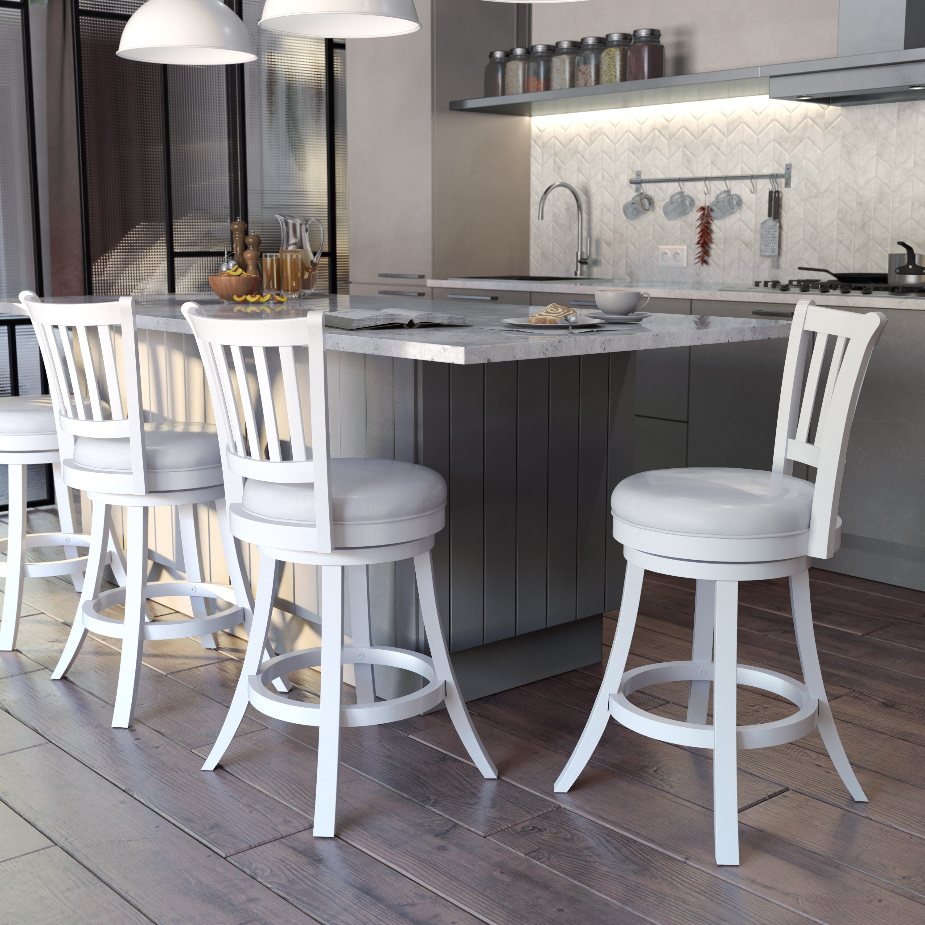 Winston Bar Height Stools with Swivel Seat Set of 2 On Sale