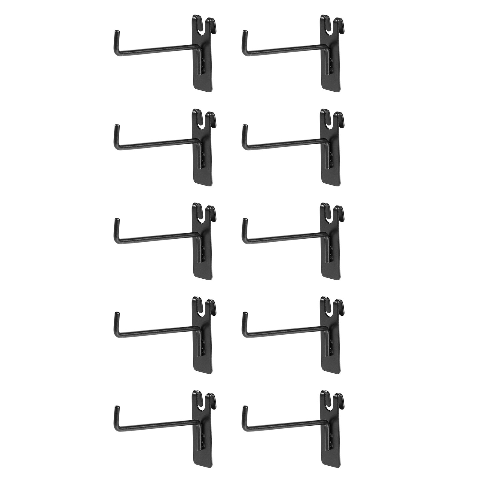 Grid Wall Panel Wire Display Rack With Wheels And Ten Hooks