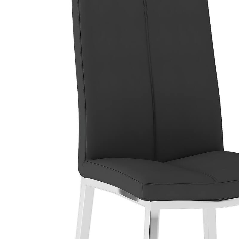 Somette Alyssa Side Chair with Chrome Legs (Set of 4)