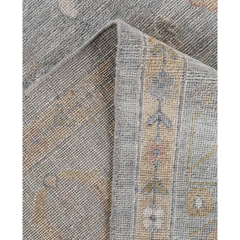 Oushak One-of-a-Kind Hand-Knotted Area Rug - Gray - 8' 4" x 9' 11"
