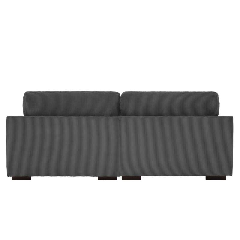 90" Corduroy Modular Sofa Reclining Sectional