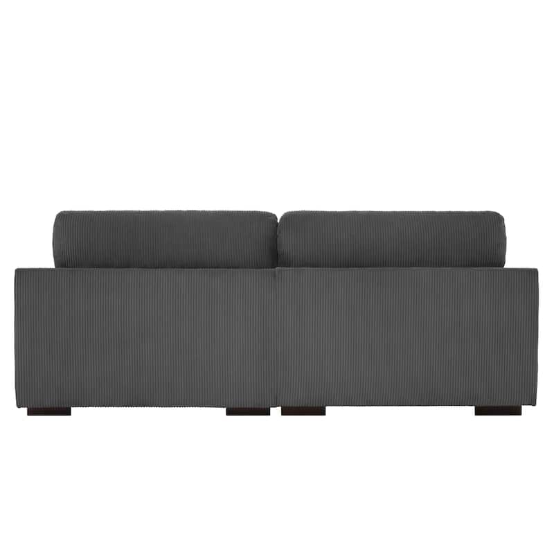90" Loveseat Sofa Modern and Cozy Corduroy Couch