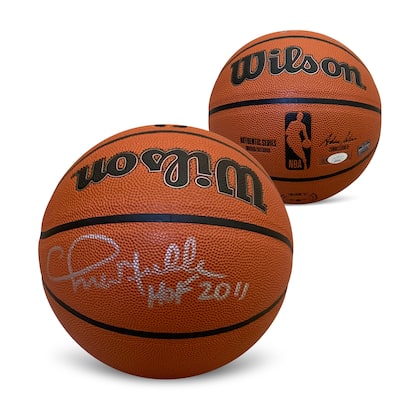Chris Mullin Autographed NBA Full Size Signed Basketball Hall of Fame HOF 2011 JSA COA UD - 8'6" x 11'6"