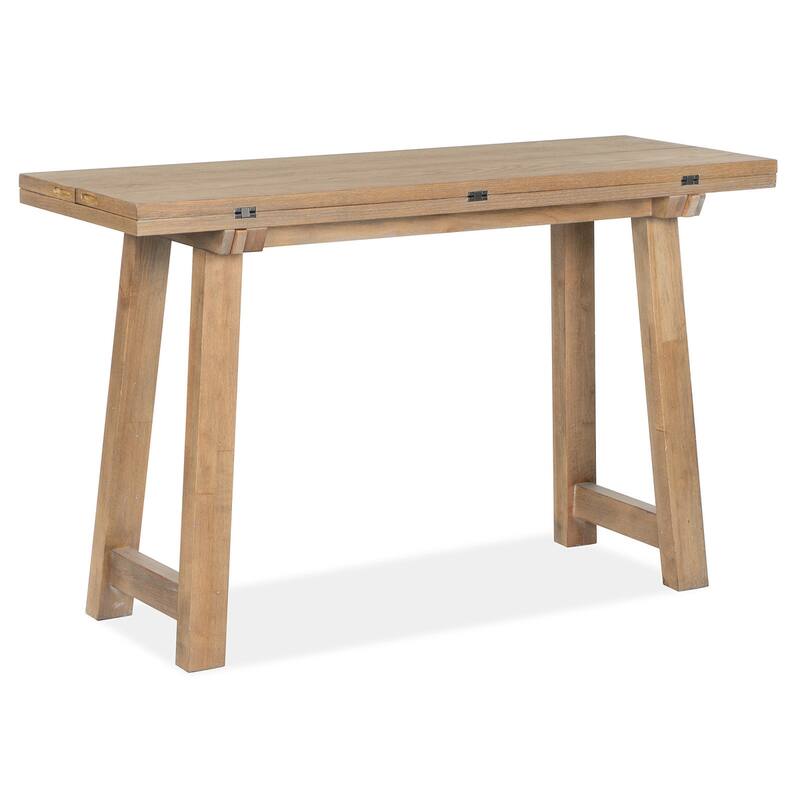 Magnussen Home Lindon Belgian Wheat Expandable Writing Desk - 50''W x 18''D x 31''H