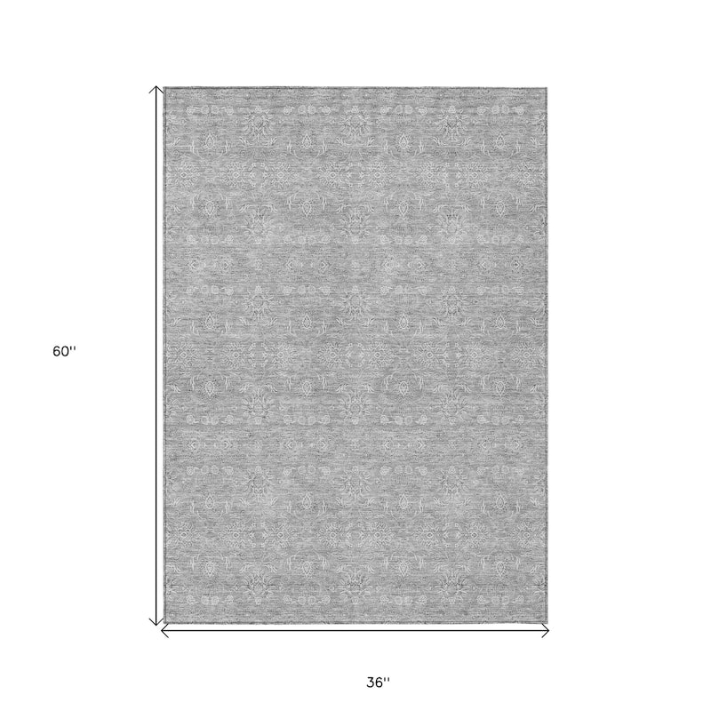 HomeRoots Floral Transitional Rectangle Outdoor Rug