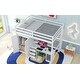 preview thumbnail 19 of 24, Full Size Loft Kids Bed Frame with Wardrobe, Desk, Drawers & Open Storage - Space-Saving Design for Bedroom, Easy Assembly, Grey