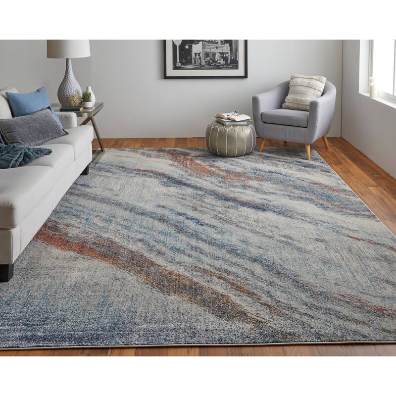 Adelmo Power Loomed Contemporary Area Rug