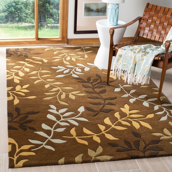 slide 2 of 12, SAFAVIEH Handmade Soho Mair N.Z. Wool Rug 7'6" x 9'6" - Brown/Multi - Rectangle