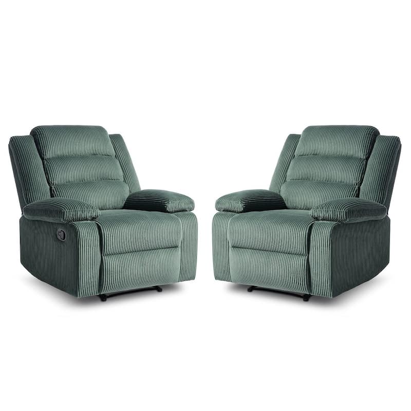 2 Set Classic and Traditional Manual Recliner Chair