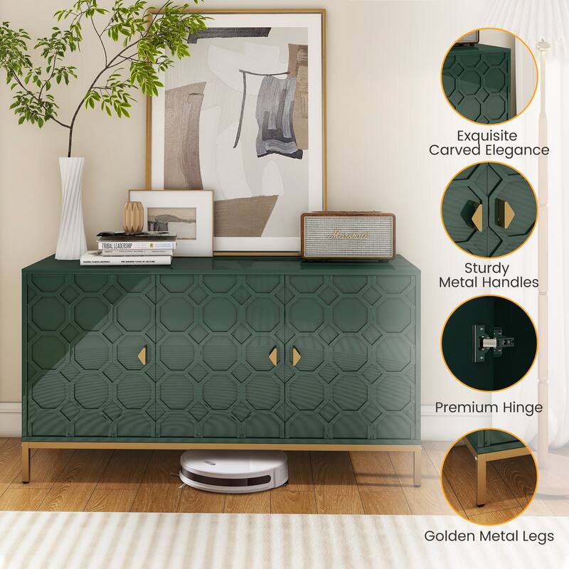 3 Door Accent Cabinet