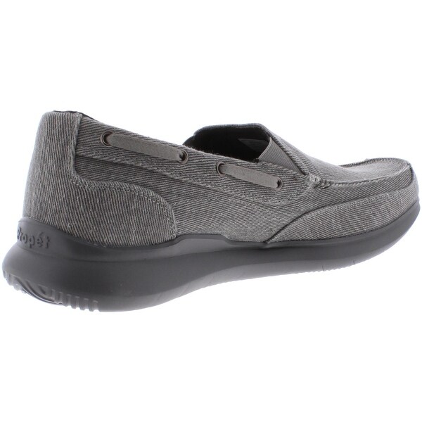 wide men's canvas loafers