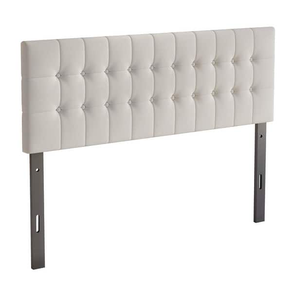 slide 2 of 16, CraftPorch Linen Button Tufted Upholstered Adjustable Headboard Dove Gray - Full
