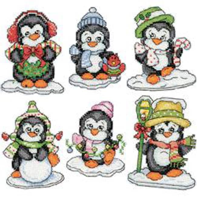 Tobin Signs Of Christmas Ornaments Counted Cross Stitch Kit-3.5/"X4/" 14 Count Set