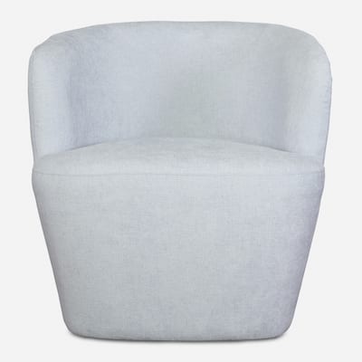 Solid Barrel Style Swivel Chair - 30.5" - Blue