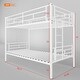 preview thumbnail 7 of 7, Space-Saving Twin Over Twin Metal Bunk Bed with Removable Ladder, Safe Guardrails