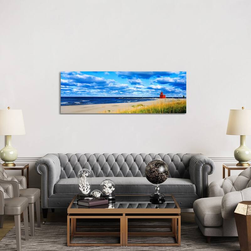 iCanvas "Big Red Lighthouse, Holland, Michigan, USA" by Panoramic Images Canvas Print - 20x60x1.5