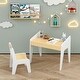 preview thumbnail 10 of 13, Kids Table Set with One Chair, Wooden Children Study Table, 2-8 Age Kids Funiture