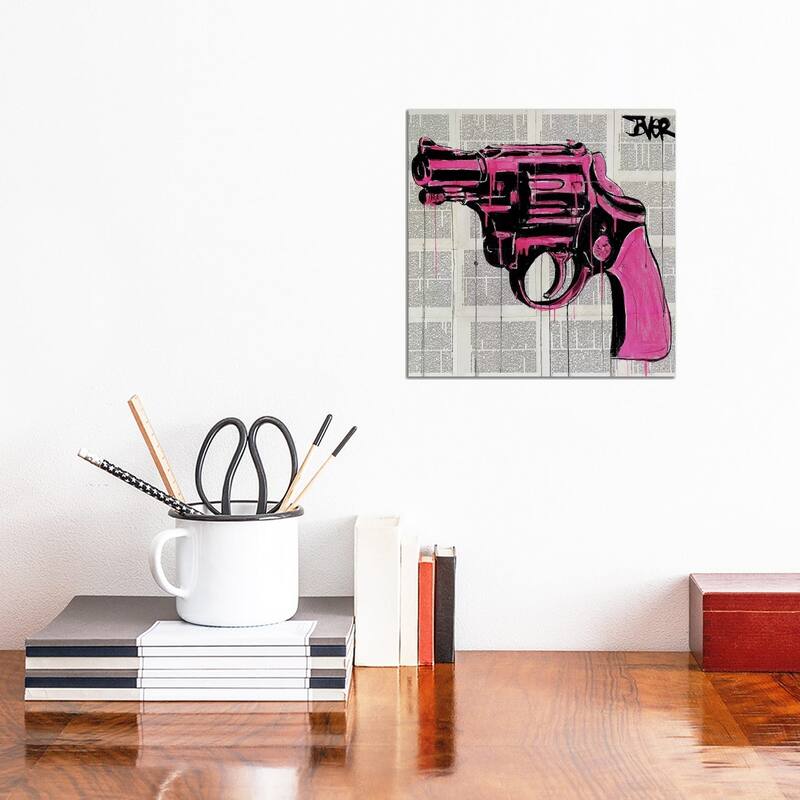 iCanvas "Pop Gun" by Loui Jover Canvas Print - 12x12x0.75