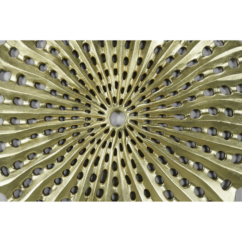 HUJI Abstract Gold Plate Wall Decor