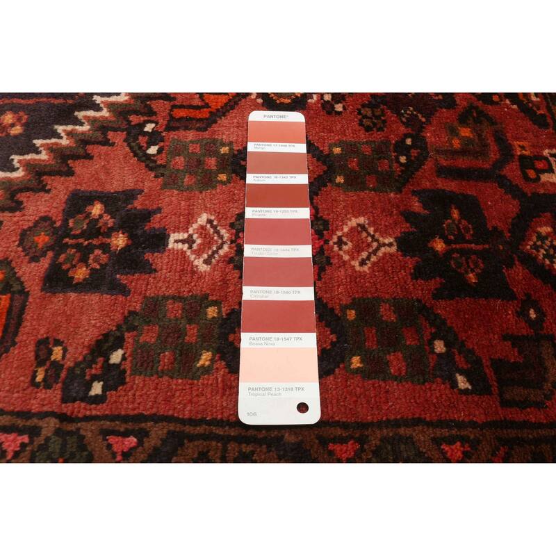 ECARPETGALLERY Hand-knotted Andelz Red Wool Rug - 4'5 x 7'1