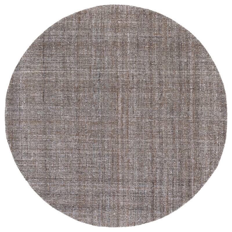 SAFAVIEH Handmade Abstract Cliff Rug - 6' Round - Brown