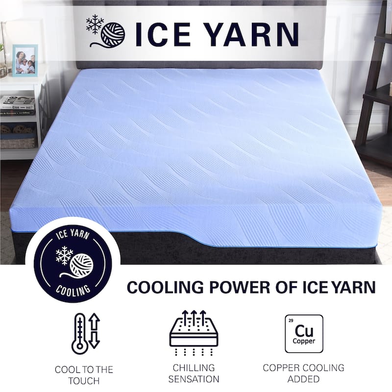 Bridgevine Home 12 inch Refresh Hybrid Cooling Fast Responding Latex Foam and Coil Adult Mattress