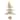 18" Layered Bronze Tree with Wood Base Christmas Decoration