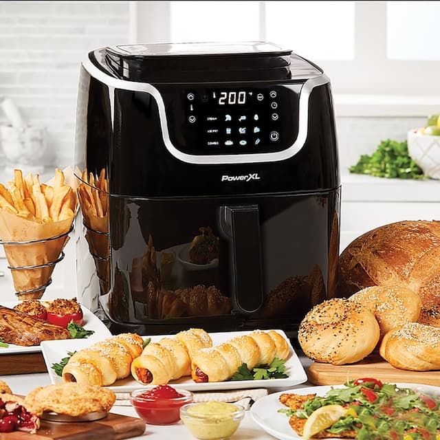 PowerXL 7-qt 10-in-1 1700W Air Fryer Steamer with Muffin Pan