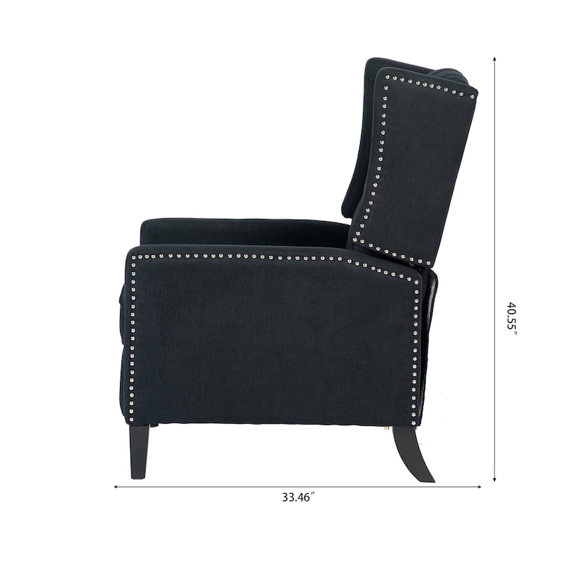 Polyester/Fabric Manual Wing Chair Recliner