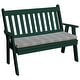 preview thumbnail 8 of 12, Poly 4' Traditional English Garden Bench Turf Green