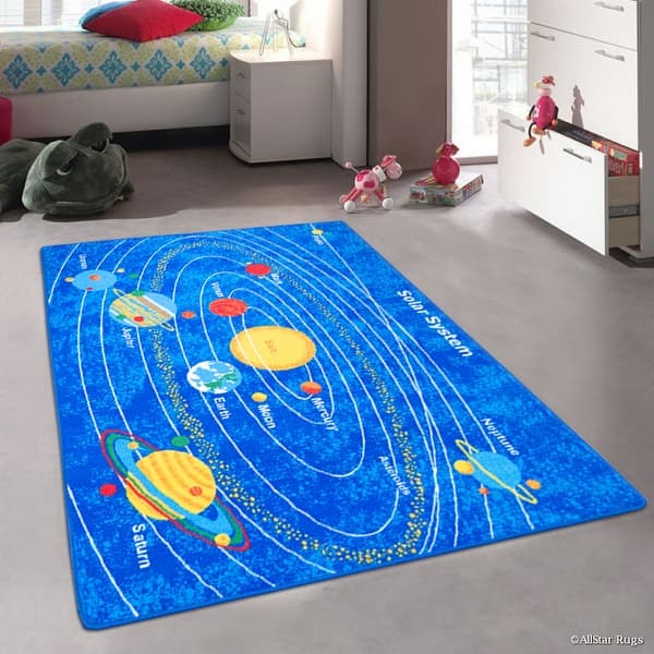 Allstar Kids Baby Room Area Rug Solar System Bright Allstar Kids Baby Room Area Rug Solar System Bright