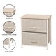 preview thumbnail 5 of 11, LCM Home Fashions Multiple Shelf Drawer Foldable Storage Chest Night Stand