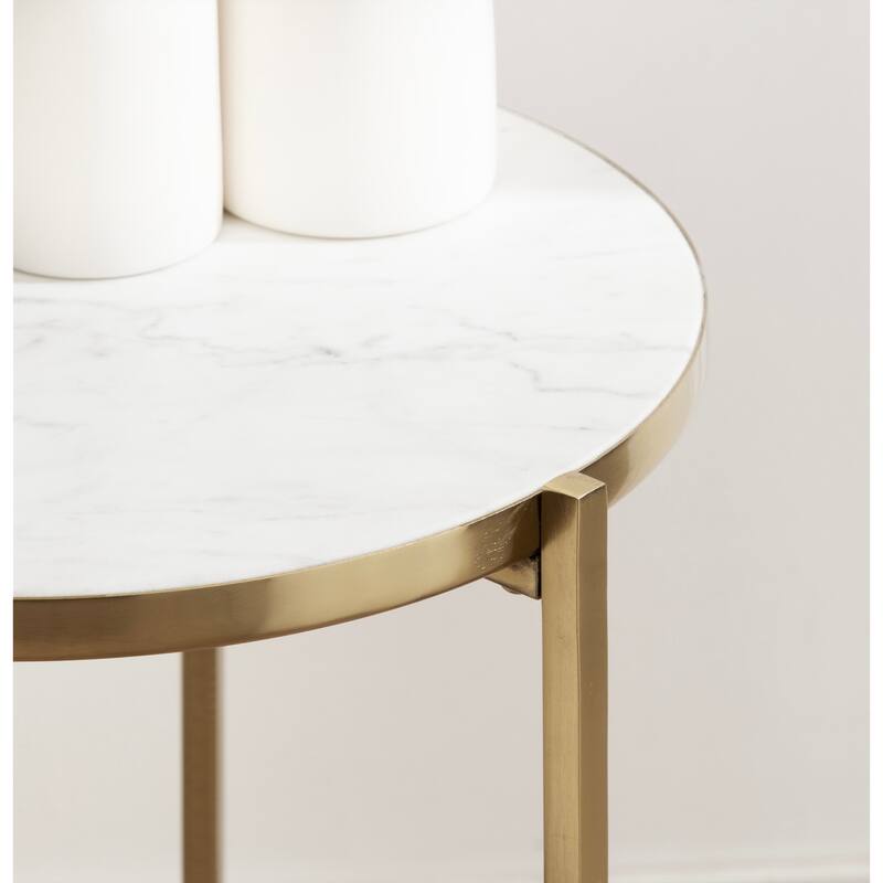 Kate and Laurel Aguilar Glam Side Table