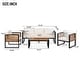 preview thumbnail 2 of 11, Patio 4-piece Conversation Set with Removable Cushion
