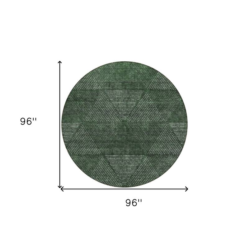 HomeRoots Geometric Transitional Rectangle Outdoor Rug